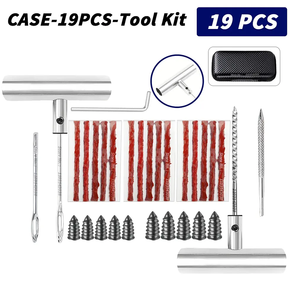 Thumbnail: Car Tire Repair Kit Puncture Plug Tools Tyre Puncture Emergency for Universal Ti