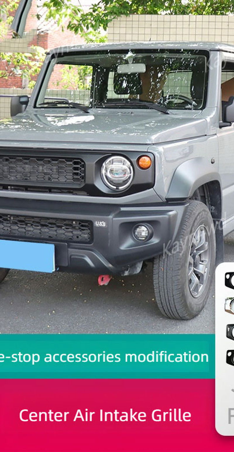 Off Road 4x4 Exterior Accessories ABS Front Bumper Grille Mesh Racing Grills For