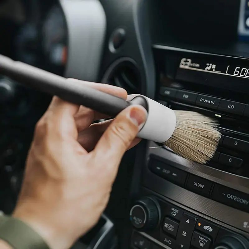 Thumbnail: Car Detailing Brush Set Car Cleaning Brushes Sponges Towels for Car Air Vents Ri