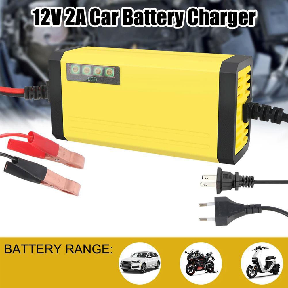 12V 2A Car Battery Charger Fast Charging Wet Dry-Lead Acid Battery LED Display M