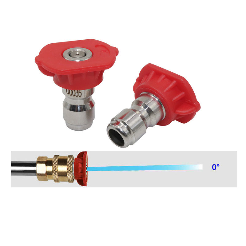 Thumbnail: 1 Pcs 1/4" Quick Connect Garden High Pressure Washer Spray Nozzle 0 15 25 40 65