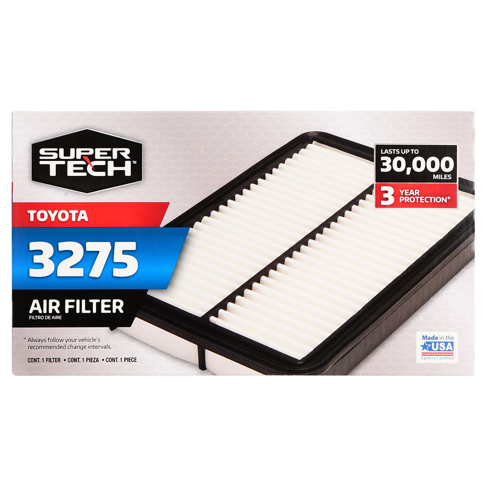 Thumbnail: Super Tech 3275 Engine Air Filter, Replacement Filter for Toyota Fits selec..