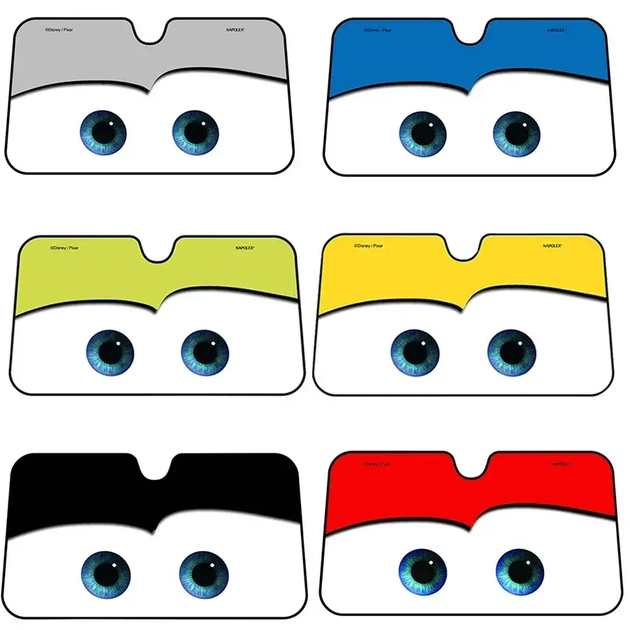 6 Colors Eyes Heated Windshield Sunshade Car Window Windscreen Cover Sun Shade A