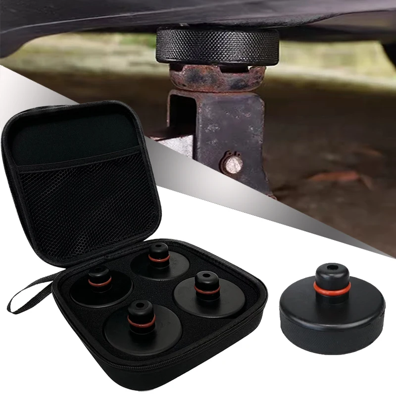 Thumbnail: Floor Slotted Car Jack Rubber Pad Frame Protector Adapter Jacking Tool Pinch Wel