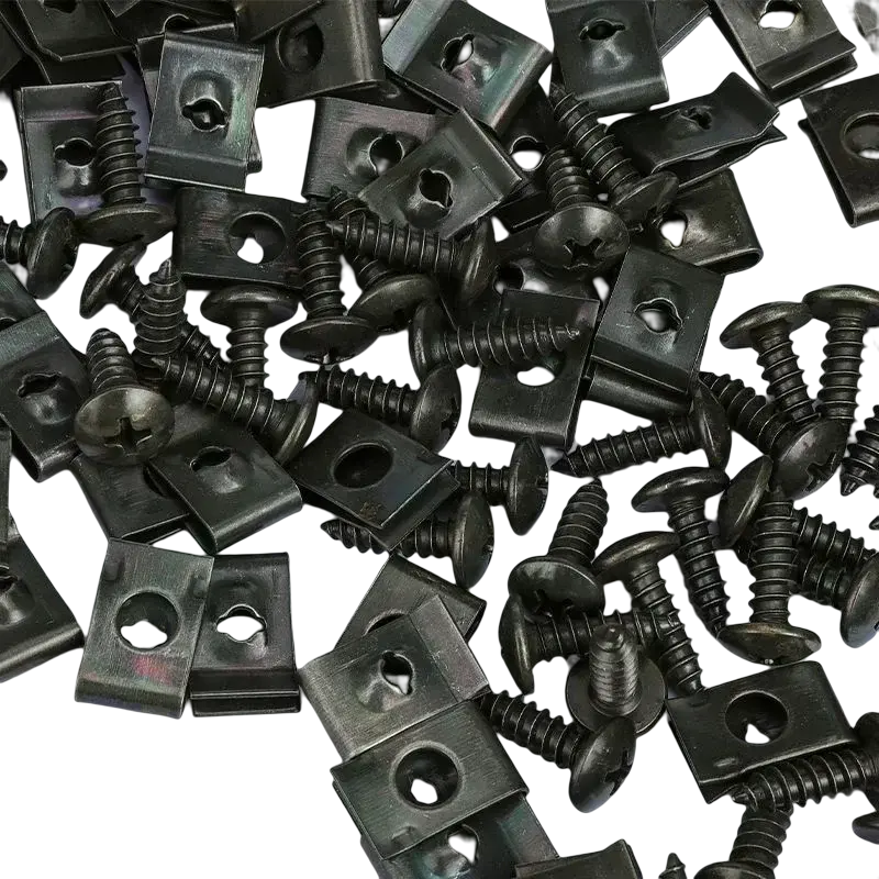 Thumbnail: Mixed Car Motorcycles Metal Screw Tapping Fastener Clip U-Type Clip with Screw A