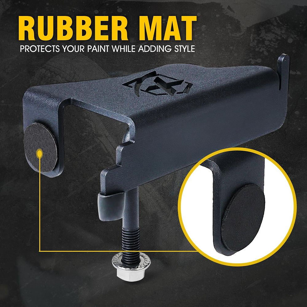 Thumbnail: Xprite Metal Steel Front Door Foot Pegs Rest Pedals with Badge Compatible w..
