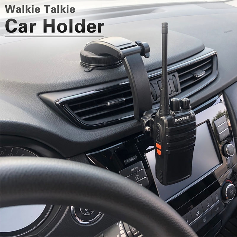 Thumbnail: WalkieTalkie Car Holder, Adjustable Car Dashboards Mount Installation for Handhe