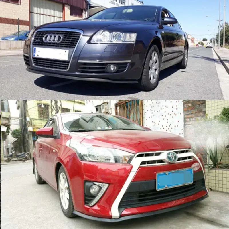 Thumbnail: Car Front Bumper Lip Splitter Spoiler Rubber Skirt Protector Body Trim Bumper Li