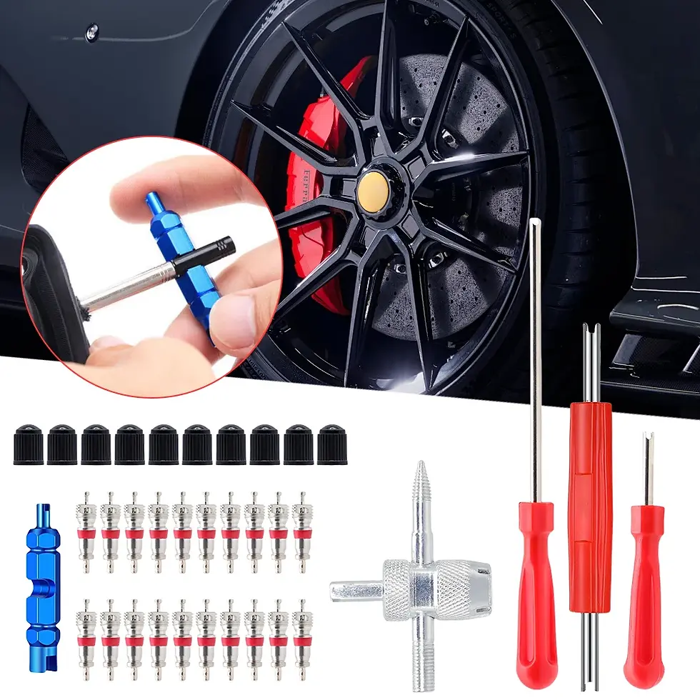 Thumbnail: 35/22/6Pcs Tire Valve Core Removal Installation Kit Bicycle Valve Core Tool Set