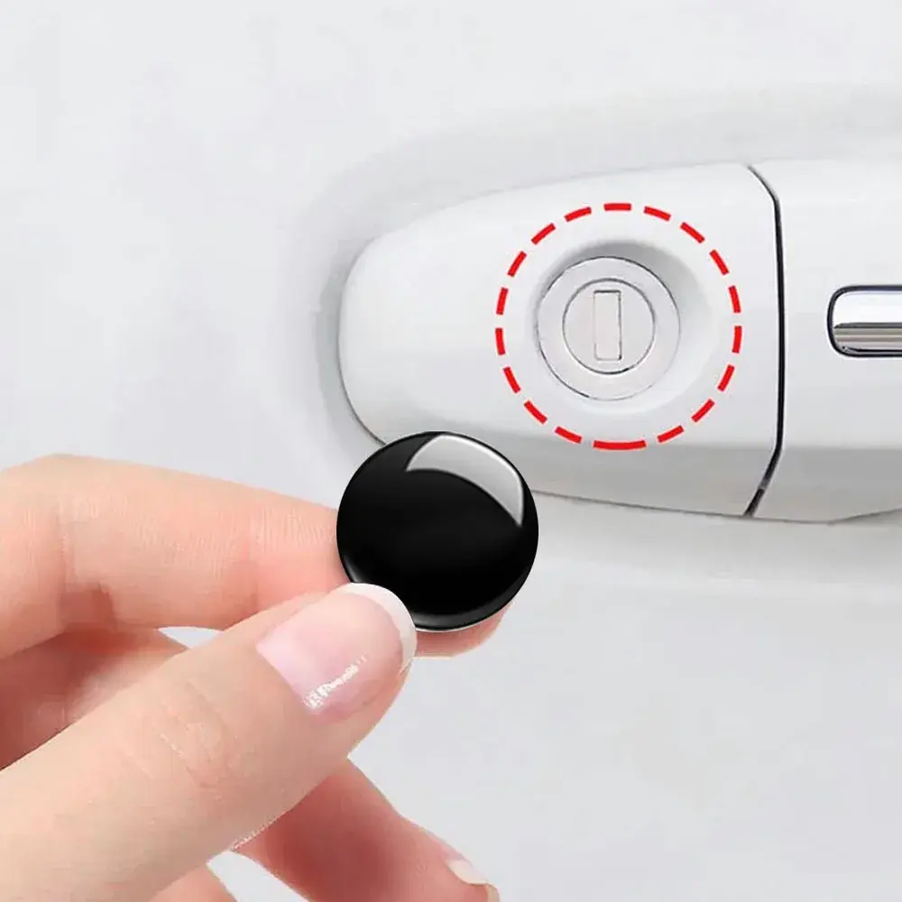 Car Door Lock Hole Sticker Door Keyhole Trim Protective Stickers 4Pcs Decoration