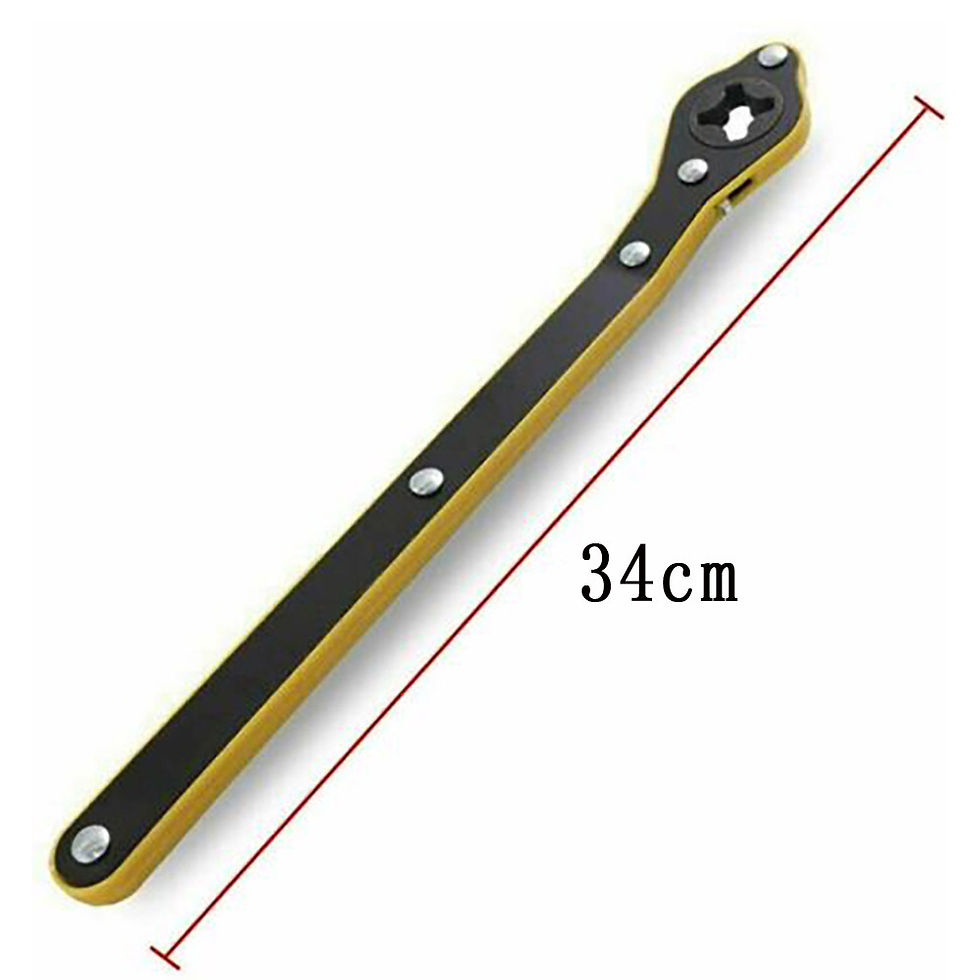 Thumbnail: 1 Pc 340mm Car Labor-saving Jack Ratchet Wrench Scissor Jack Garage Tire Wheel L