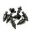 Thumbnail: 100 Pcs Plastic Bicycle Fairing Rivet Setting Panel Fastener Clips For Honda Fas