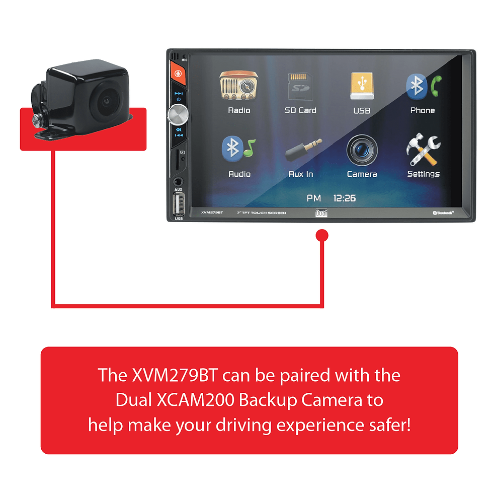 Thumbnail: Dual Electronics XVM279SPK2 7 inch Car Stereo Bundle with 6.5" Speakers, Do..