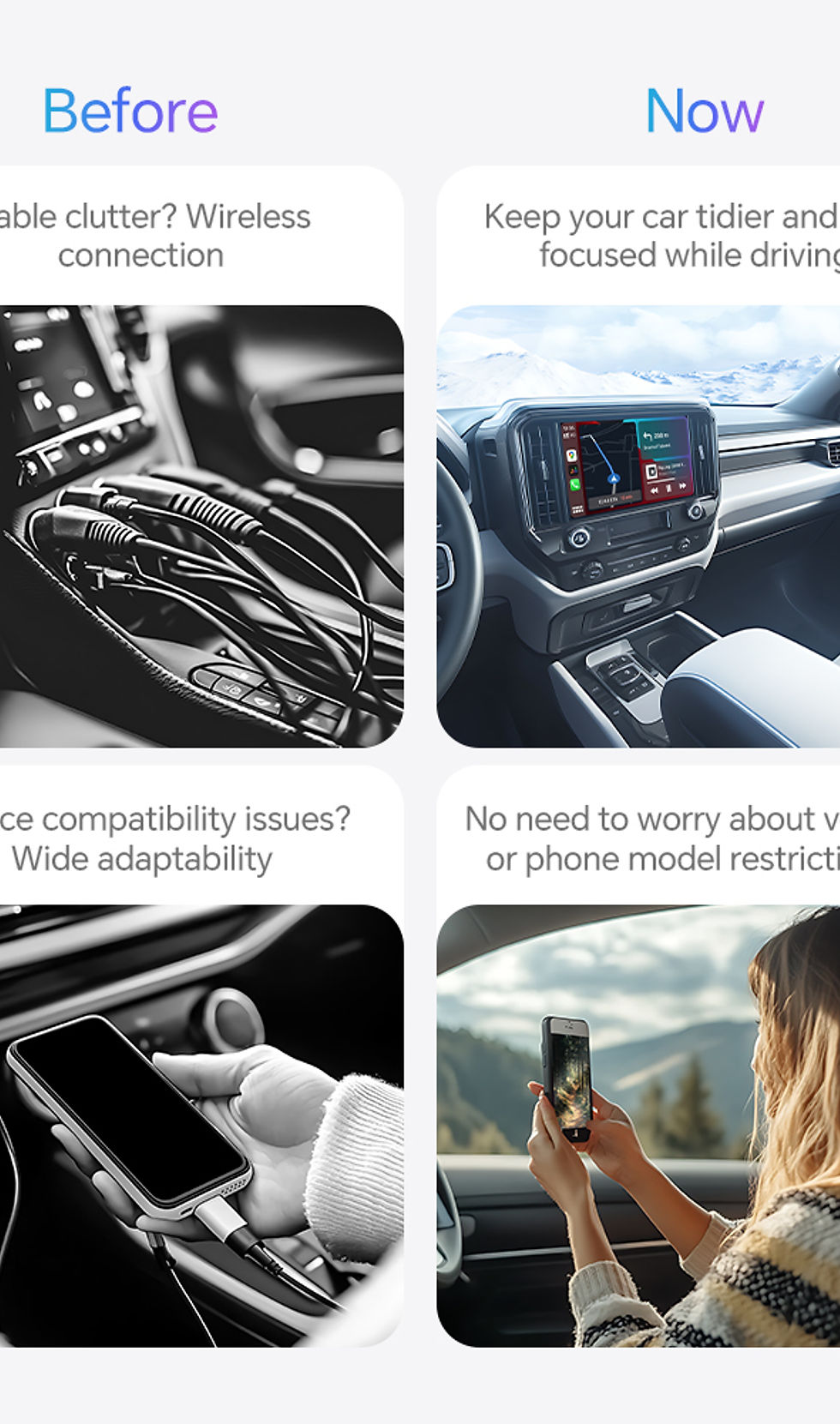 Thumbnail: 2025 New Wireless Android Auto Adapter Wired to Wireless Carplay Smart Box USB P