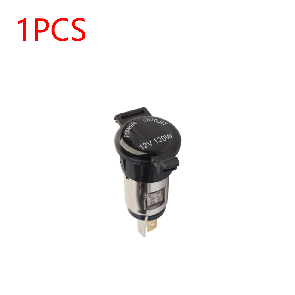 Thumbnail: 10-1pcs Car 12V-24V 10A 120W Cigarette Lighter Female Socket Power Plug with Wat