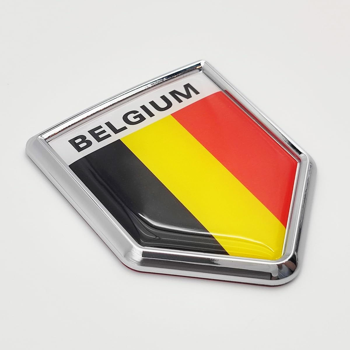 Belgium Flag Shield Car Bike Decal Crest Emblem for Cars motorcycle Truck Vehicl