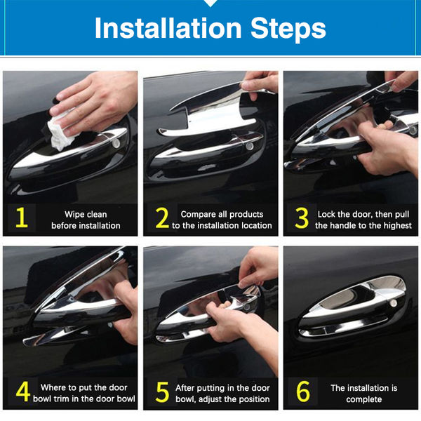 Thumbnail: for Chevrolet Sail MK3 2015 2016 2017 2018 2019 2020 Chrome Door Handle Cover Ca
