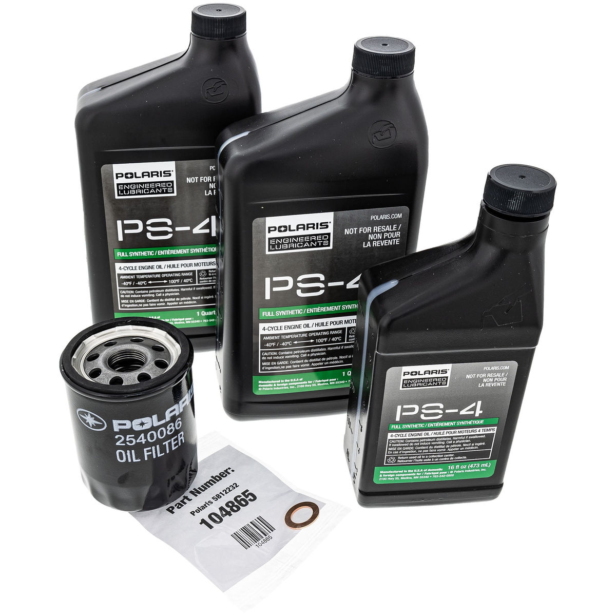 Polaris Full Synthetic Oil Change Kit | 2879323
