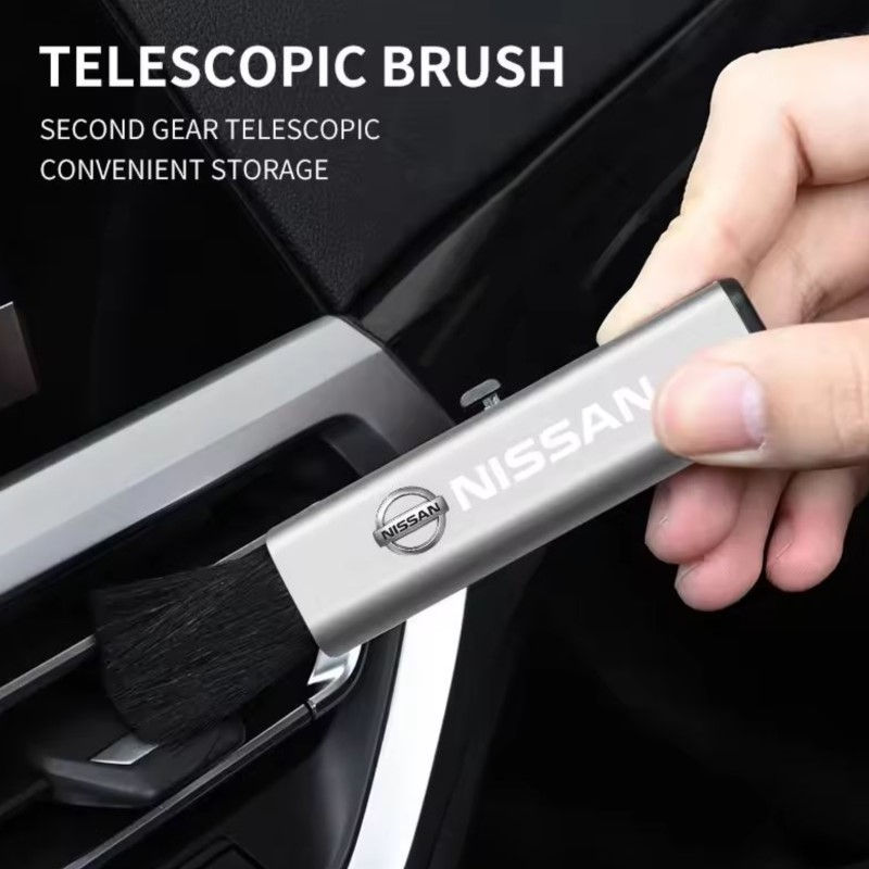 Retractable Car Cleaning Brush Center Console Cleaning Tools For Nissan X-trail