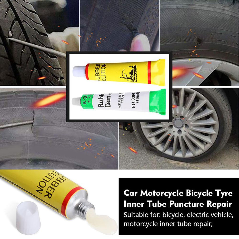 Thumbnail: 1-8pcs Car Motorcycle Bicycle Tire Repairing Glue Inner Tube Puncture Repair Glu