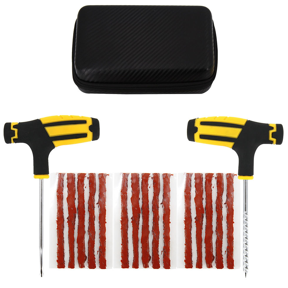 Thumbnail: Car Tire Repair Tool Kit Studding Set Auto Bike Puncture Plug Garage Needle Nose