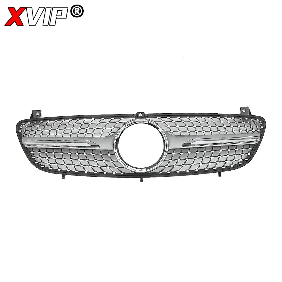 Thumbnail: XVIP Chrome Black Diamonds Style Bumper Grille For Mercedes Benz V-Class VIANO W