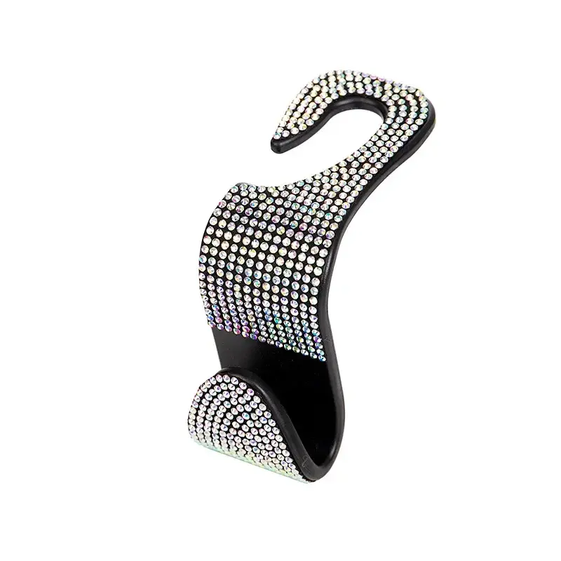 Thumbnail: Multifunction Portable Rhinestone Car Seat Back Hook Headrest Storage Holder Han