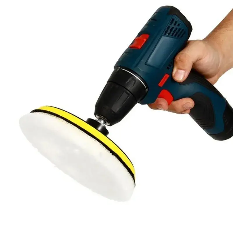 Thumbnail: 5PCS 3/4/5/6/7 inch Polishing Kit Polishing Pad Car Waxing Sponge Disk Wool Whee