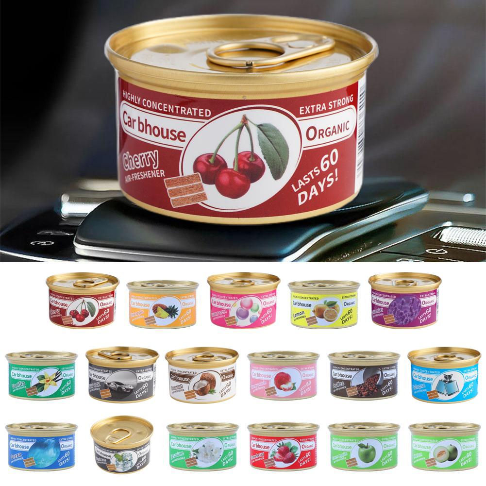 Car Air Freshener Bubble Gum Scent Organic Cans Odor Eliminator Essential Long-L