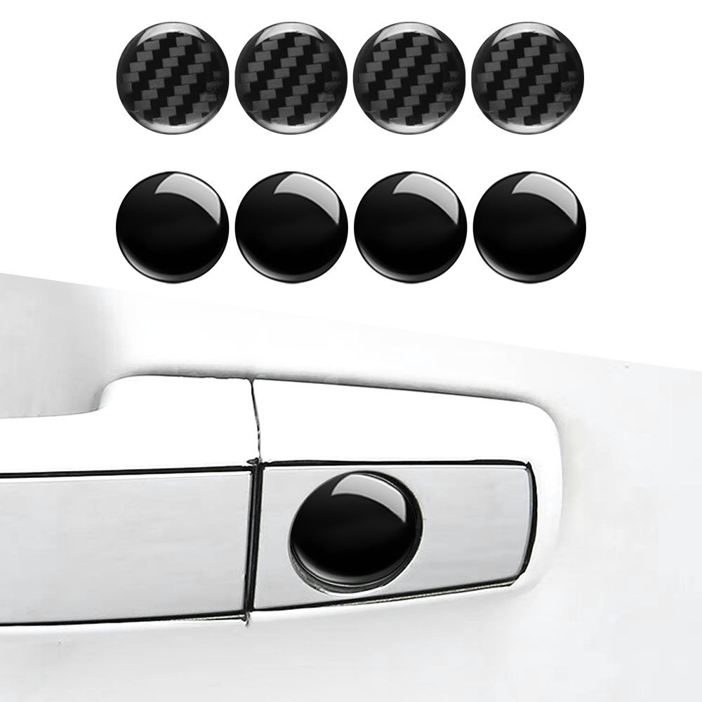 Car Door Keyhole Trim Door Lock Hole Sticker Protective Stickers 4Pcs Decoration