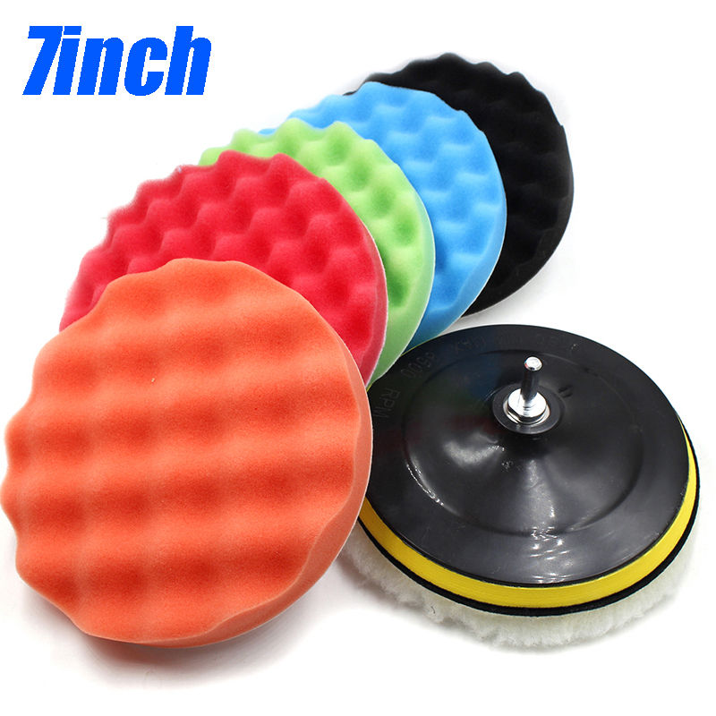 Thumbnail: Car Polishing Sponge Pads Kit Foam Pad Buffer Kit Polishing Machine Wax Pads for