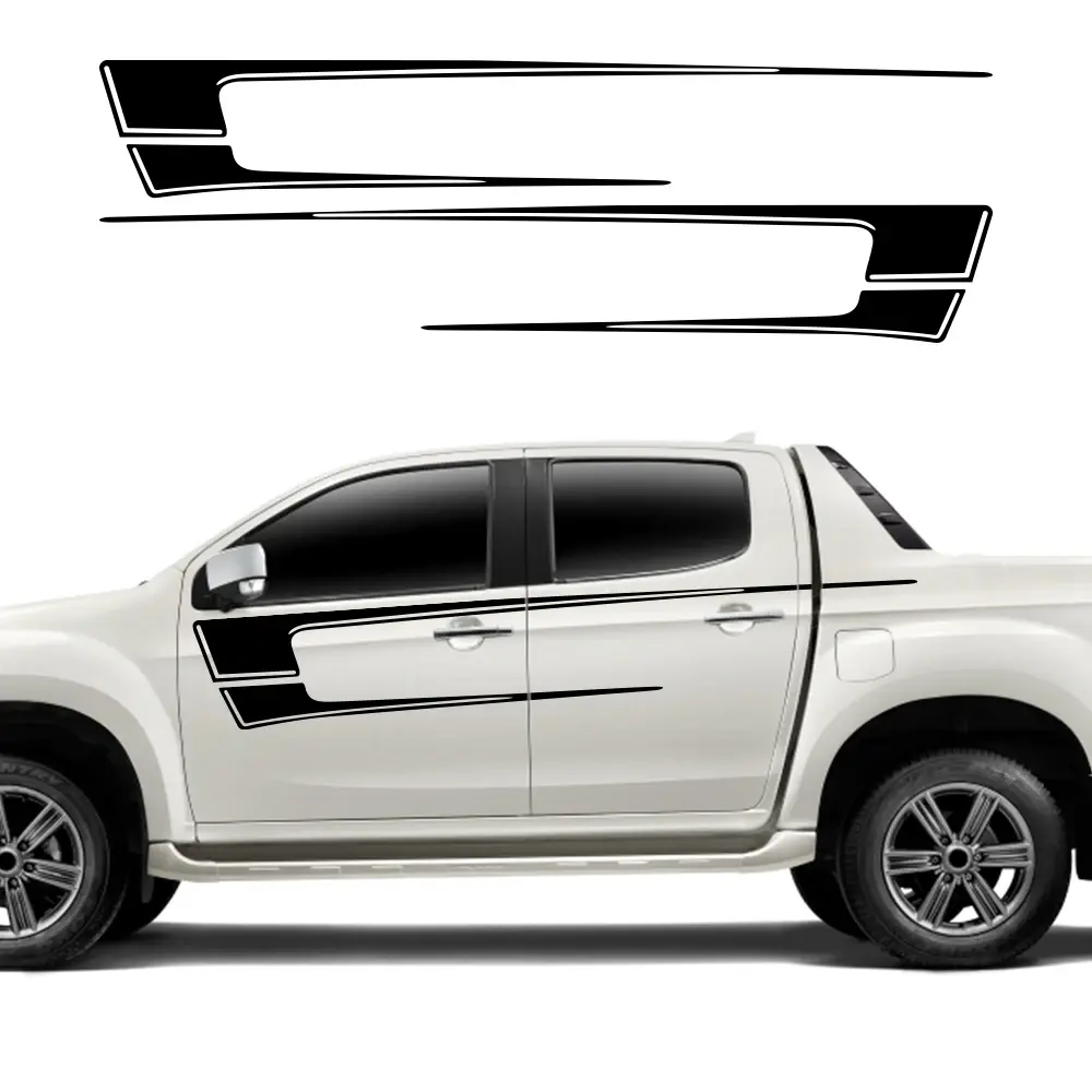 2PCS Ring-shaped Car Stickers Car Door Side Vinyl Decals Auto Body Styling Modif
