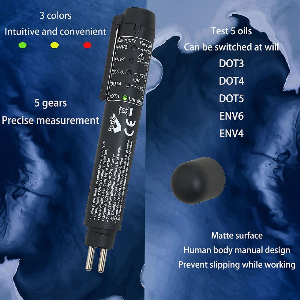 Thumbnail: 1PC Brake Fluid Test Pen High Precision Portable Brake Oil Tester LED Indicator
