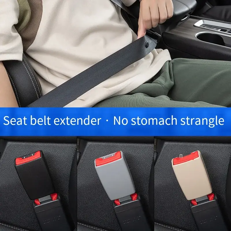 Thumbnail: 1Pc Car Seat Belt Clip Extender Safety Seatbelt Lock Buckle Plug Thick Insert So