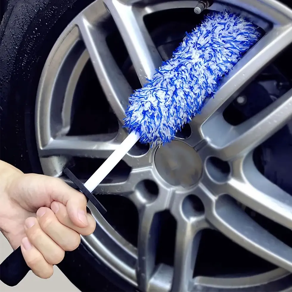 Thumbnail: Car Wash Super Brush Microfiber Premium Wheels Brush Non-Slip Handle Easy To Cle