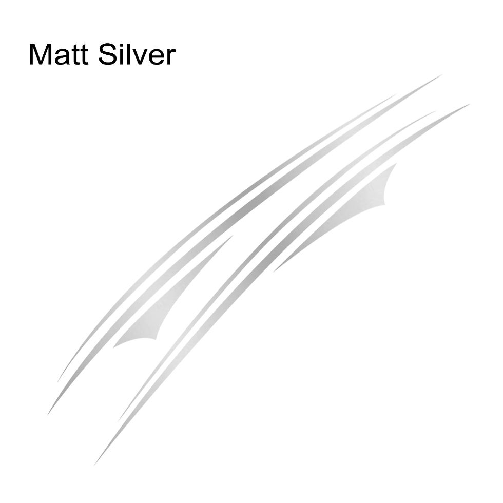 Thumbnail: 2Pcs Van Door Side Stickers Graphics Stripes Kit Cover Auto Body Decor Camper Ca