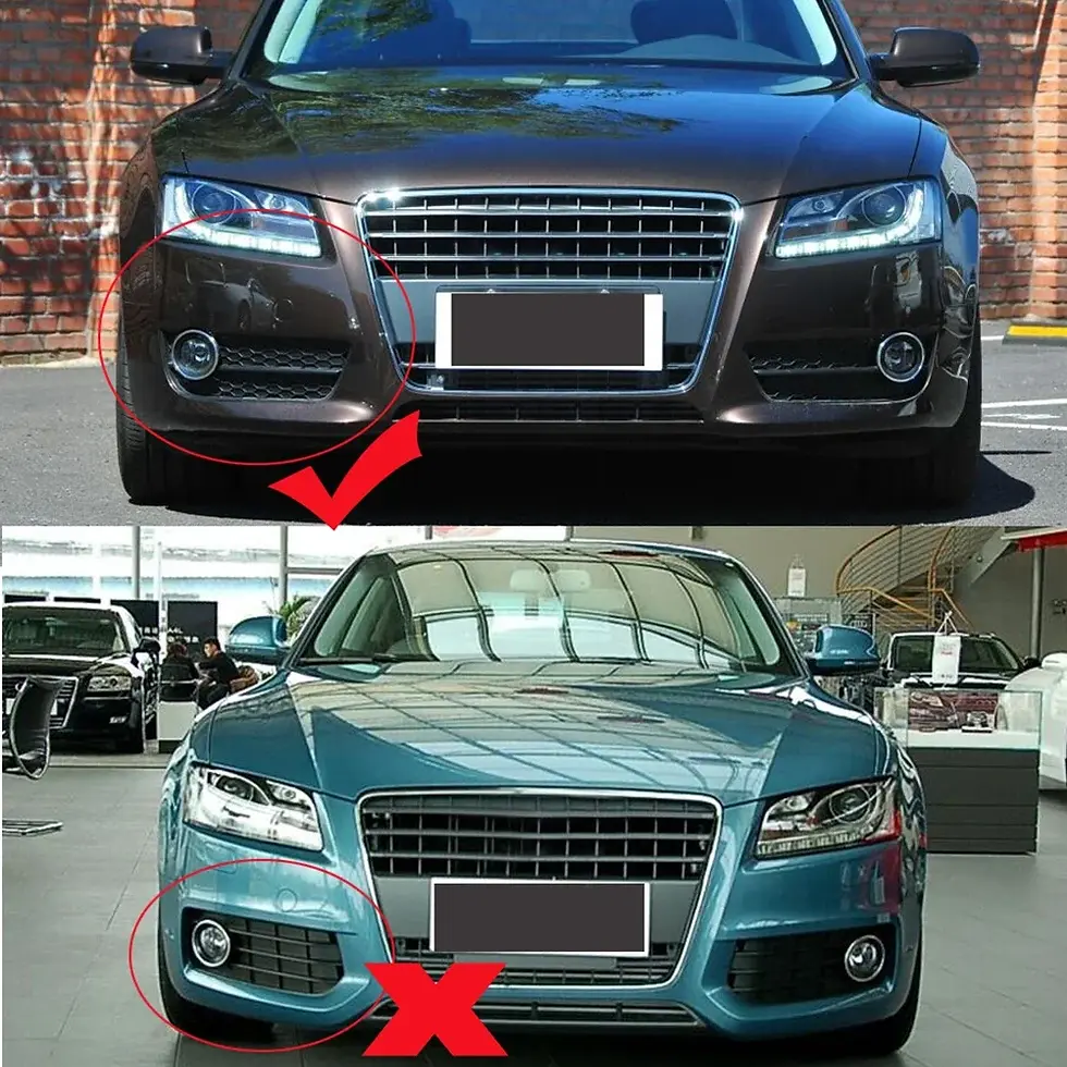 Thumbnail: Front Bumper Honeycomb Mesh Grill Fog Light Cover for Audi A5 Coupe/Sportback