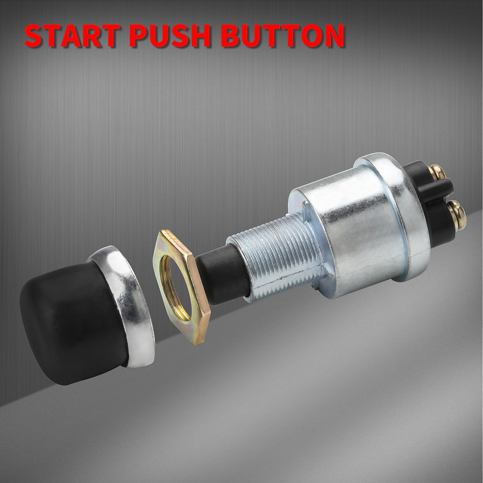 Thumbnail: Push Button Starter Switch 12V / 24V Waterproof Push Start Button 50A Heavy Duty