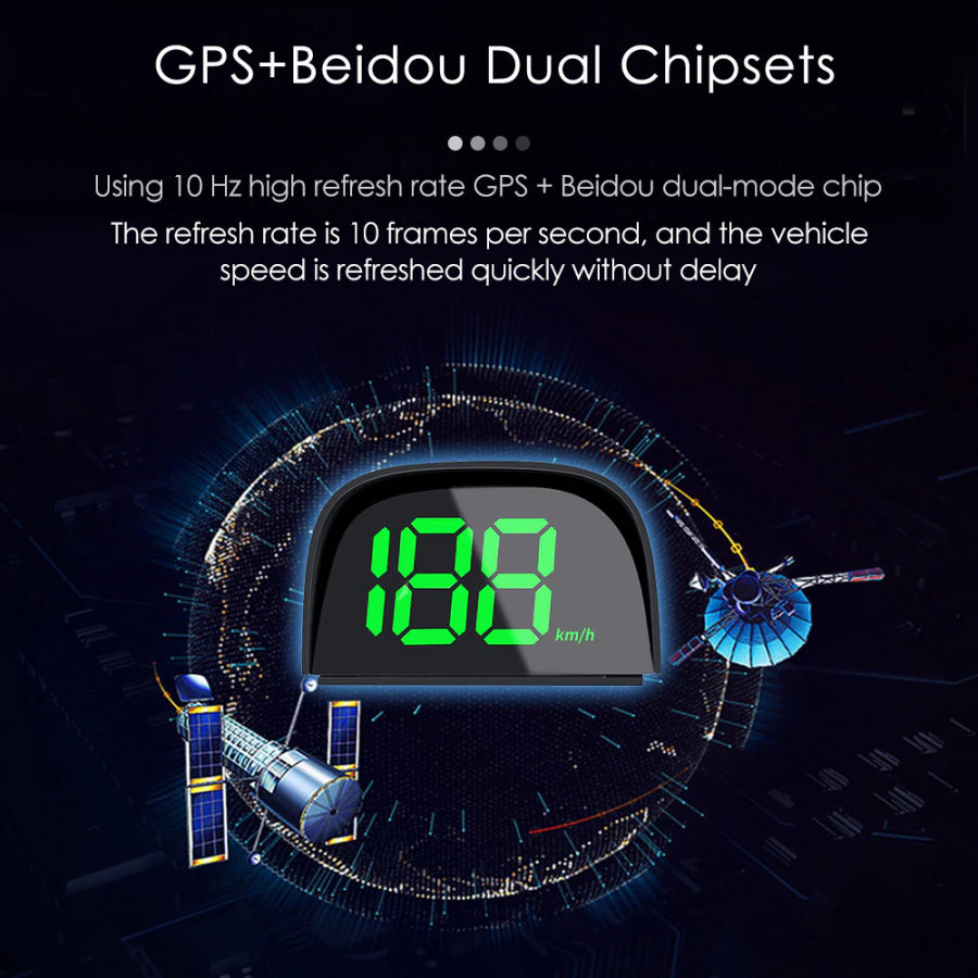 Thumbnail: Car Global Position System Speedometer Digital Display Speed Meter Car HeadUp Di