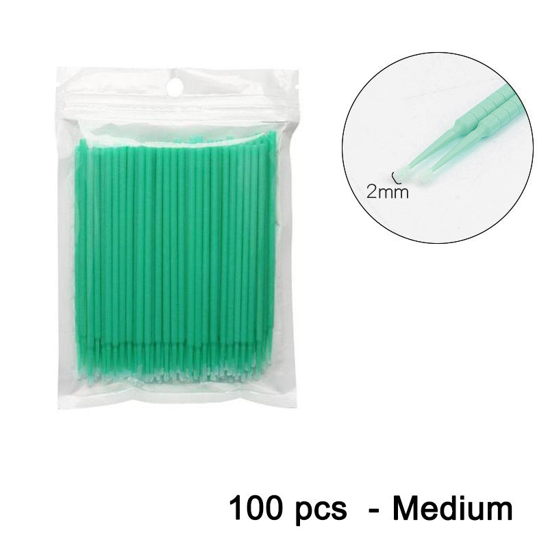 Thumbnail: 100pcs Car Touch Up Paint Micro Brush Fine Tip Black Purple Car Maintenance Tool