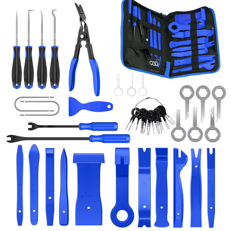 Thumbnail: Car Interior Disassembly Tool Trim Removal Tools Kit Auto Removal Tool Kit Door