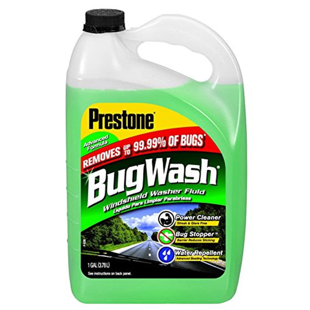 Prestone AS657 Bug Wash Windshield Washer Fluid, 1 Gallon (Pack of 24)