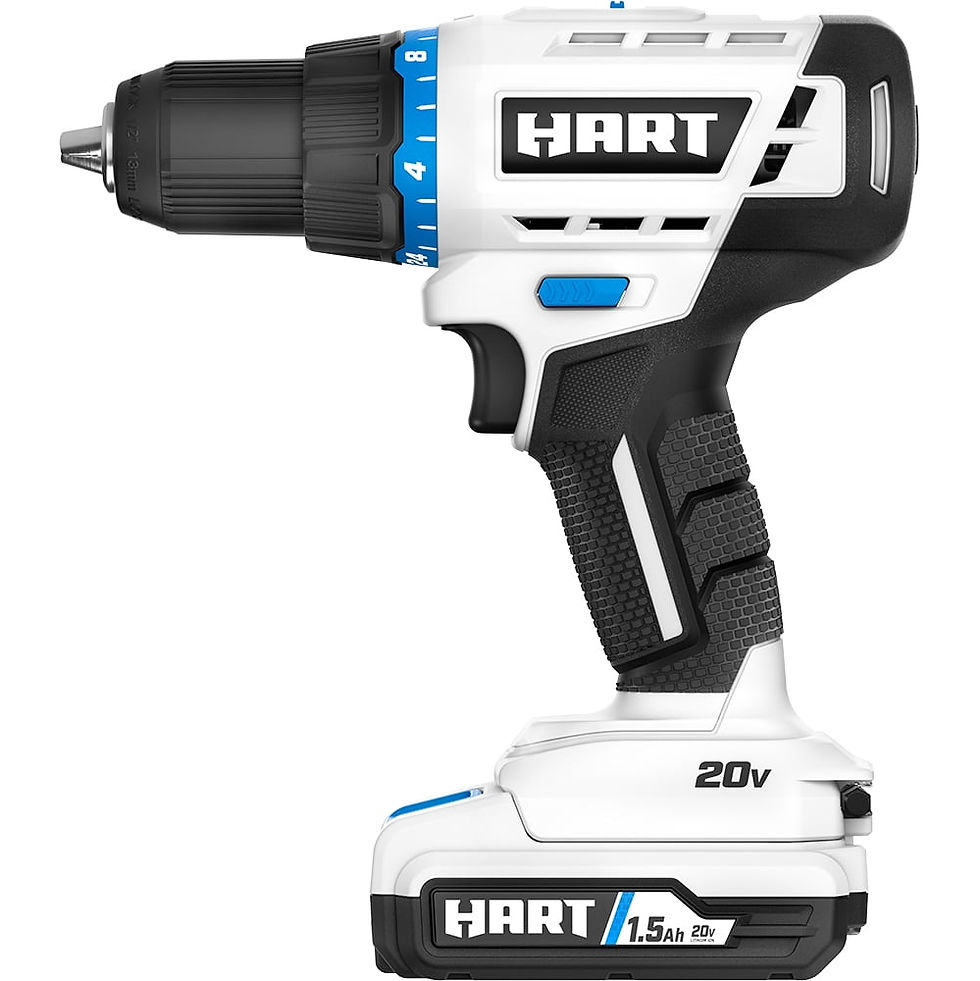 Thumbnail: HART 20-Volt Cordless 1/2-inch Drill/Driver Kit, (2) 1.5Ah Lithium-Ion Batt..