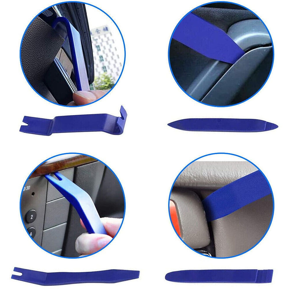 Thumbnail: 5PC Auto Trim Removal Tool Kit Car Panel Door Dashboard Fastener Remover Pr..