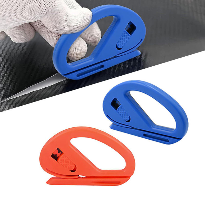 2Pcs Car Vinyl Wrap Knife Safety Cutter Carbon Fiber Vinyl Wrap Film Cutting Too