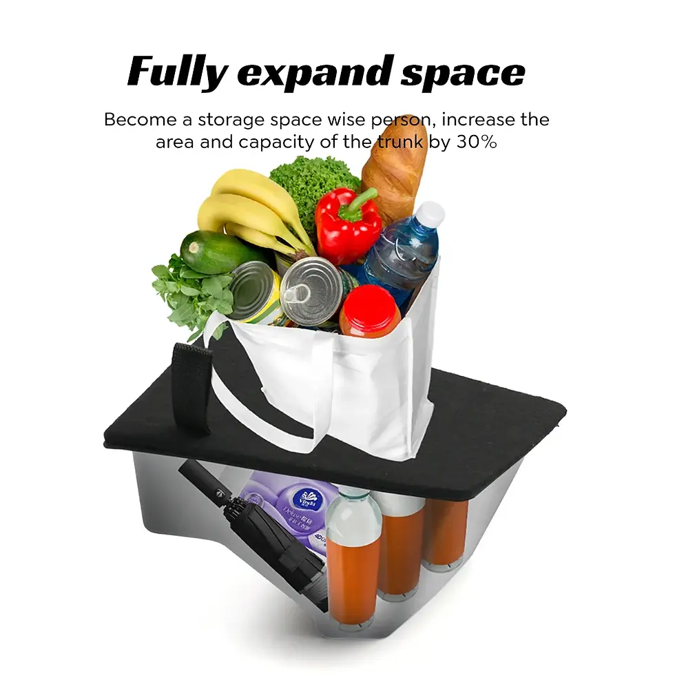 Thumbnail: For 2024 Tesla Model 3 highland Rear Trunk Left Side Storage Box with Cover Tail
