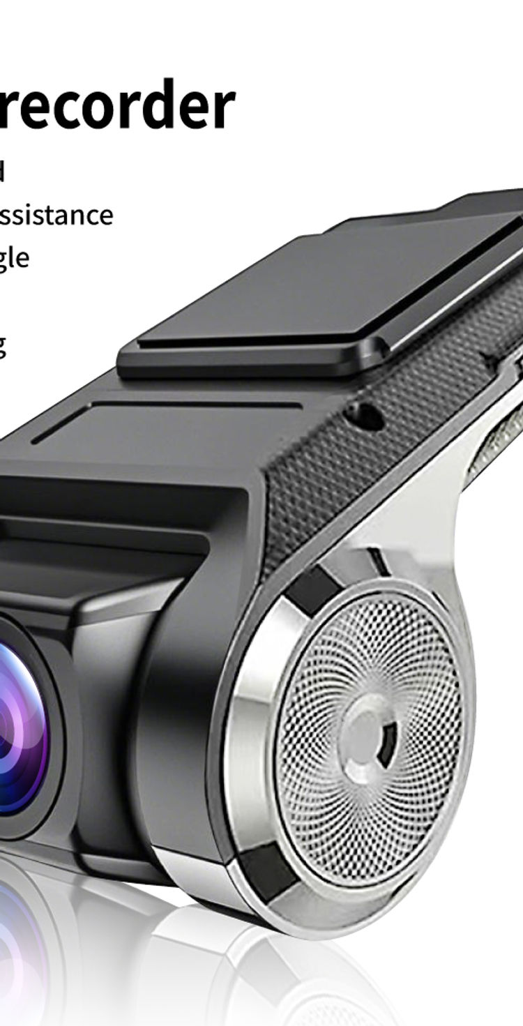 HD 1080 PDash Cam Car USB ADAS DVR Dual-lens Camera Video Special for Android Mu