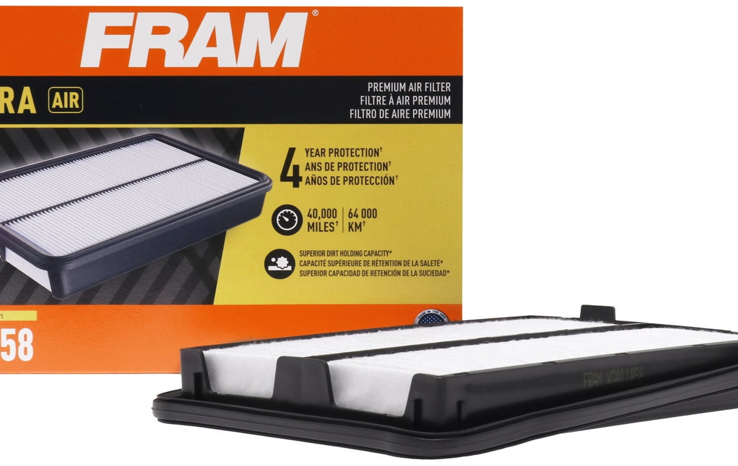 FRAM Ultra Air XGA11858, Premium Engine Air Filter, Replacement Filter for ..