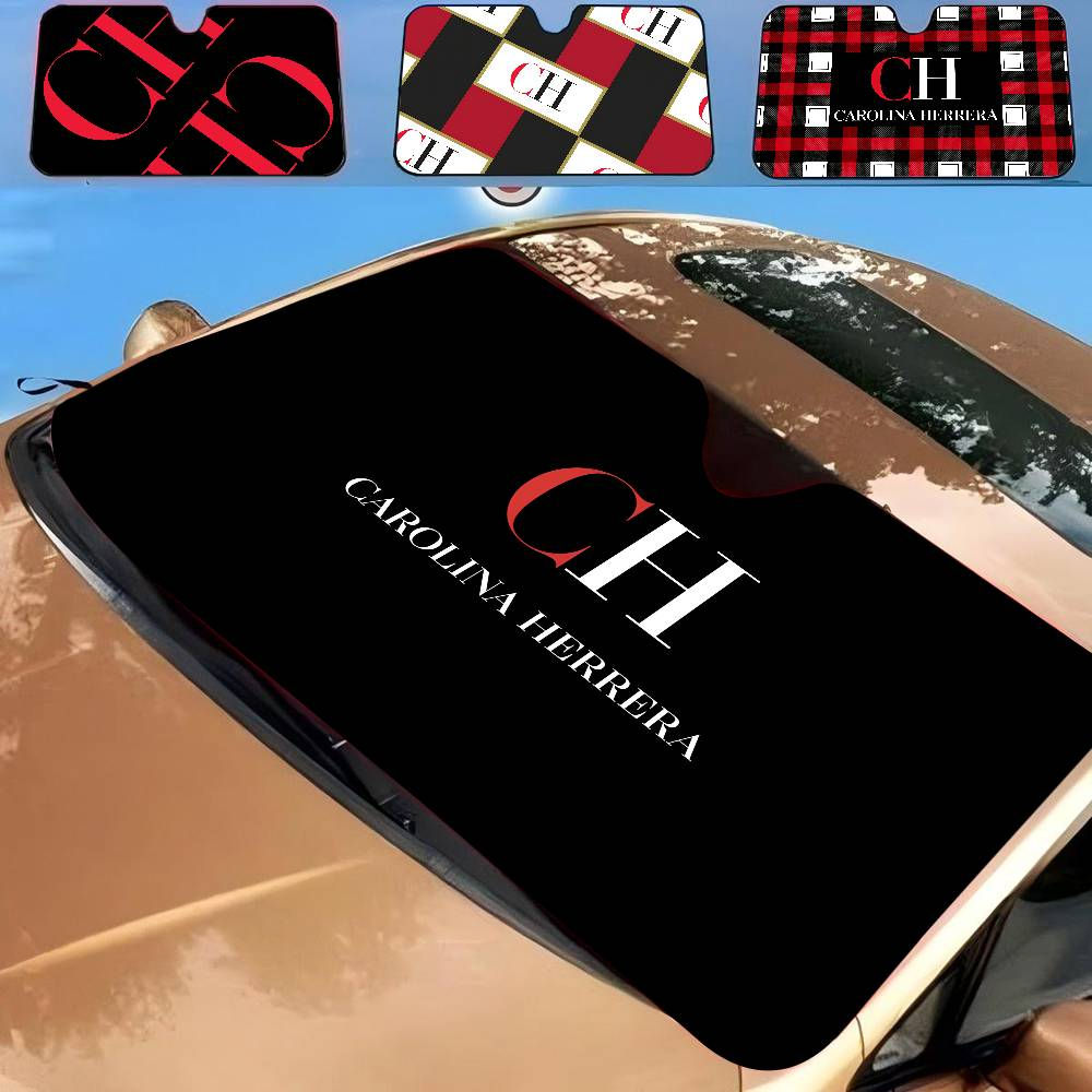 C-Carolina Fashion H-Herrera Windshield Sunshade Anime Cute Car Front Windshield
