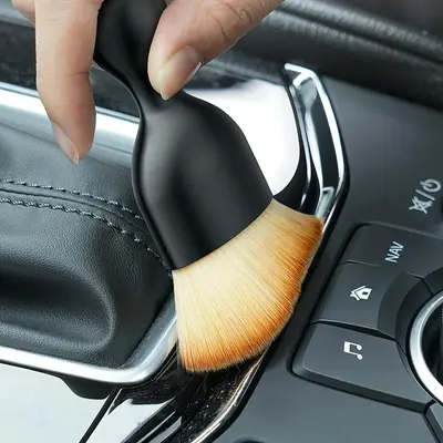 Thumbnail: Car Air Vent Cleaning Soft Brush with Casing Car Interior Cleaning Tool Artifici